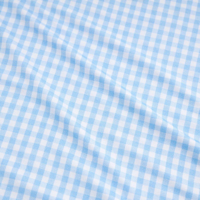 Blue Gingham Double Bow Duffle Bag