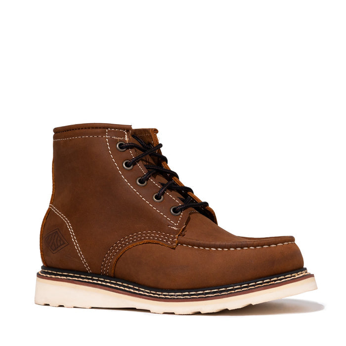 Bonanza 5" Moc Toe Women's & Juniors Frontier Classic Work Boot - Crazy Brown