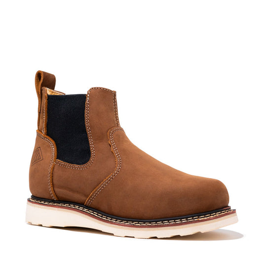 Bonanza 5" Women's Chelsea Work Boot - Crazy Brown