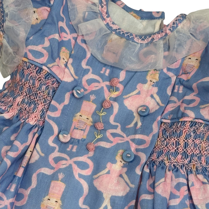 Bruna Ballerina Nutcracker Handsmocked Dress