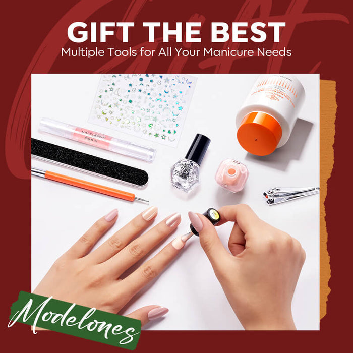 Burgundy Nail Polish Kit MODELONES #
