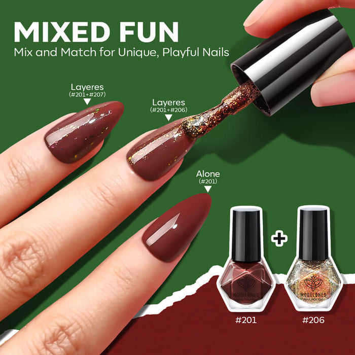 Burgundy Nail Polish Kit MODELONES #