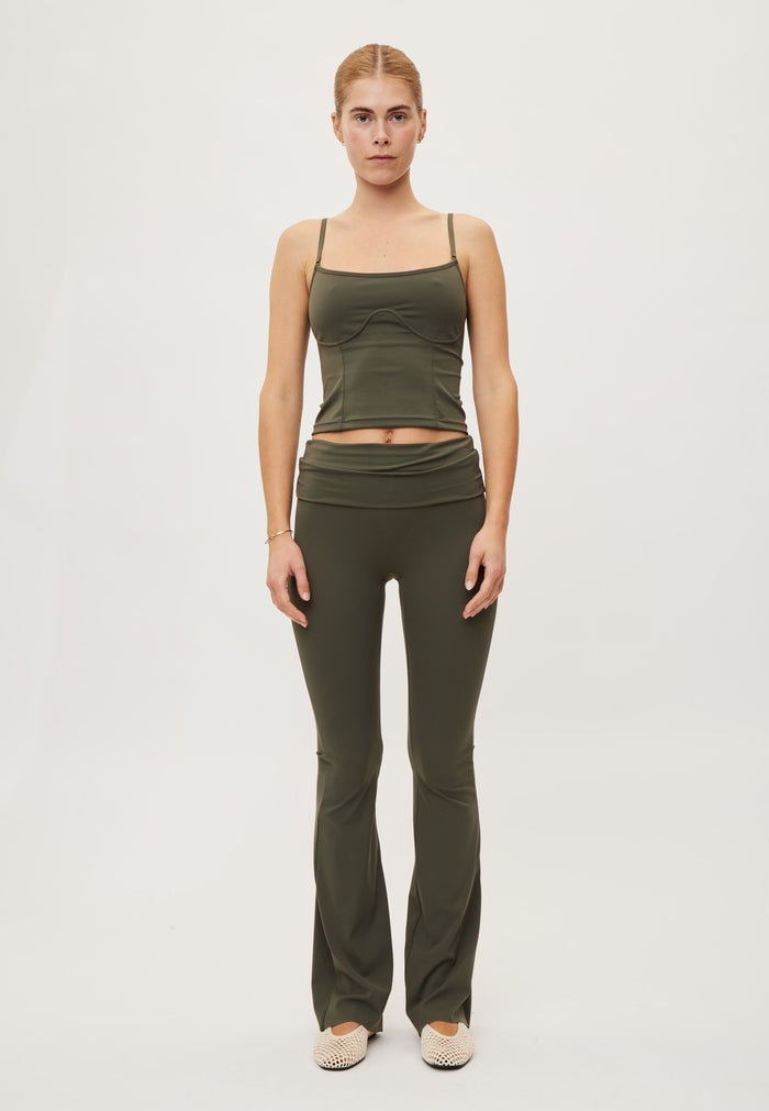 Rethinkit Butter Soft Flare Tights All day Legging 9519 charcoal olive