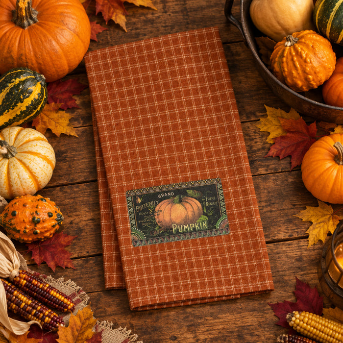 butterfly brand pumpkin kitchen dish towel
