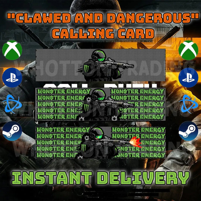 Call of duty Black Ops 6 | "Clawed and Dangerous" Calling Card | 7-Eleven Circle K