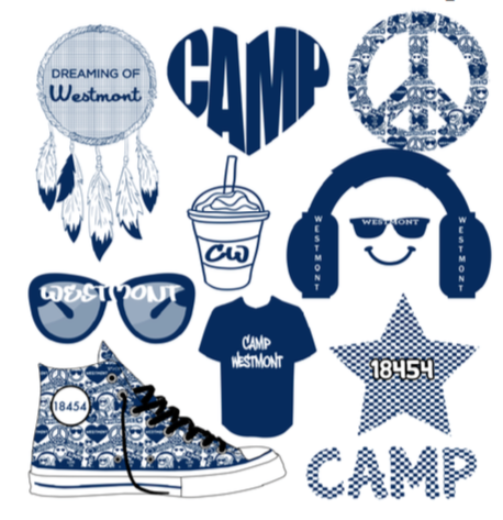Camp Decal Sheet - Hearts
