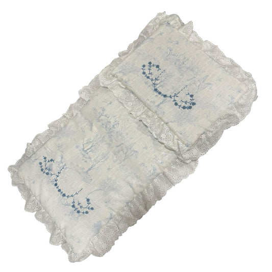 Camron Blue Toile de Jouy Bassinet Pad/Liner 2-piece set