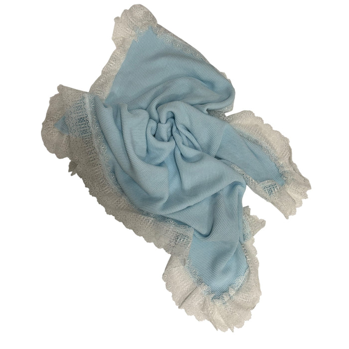 Candem Light Blue Knitted Blanket