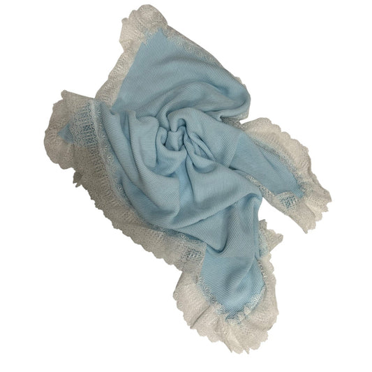Candem Light Blue Knitted Blanket
