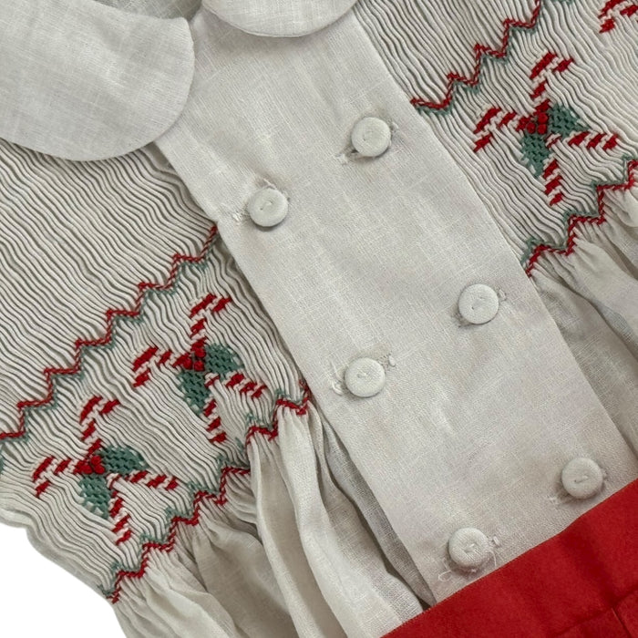 Candy Cane Handsmocked Boy Set