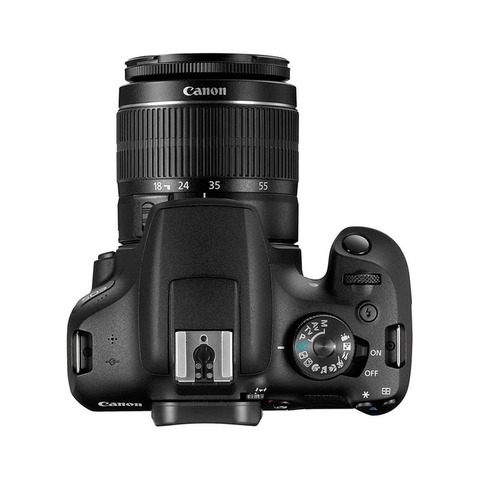 Canon EOS 2000D DSLR Camera and EF-S 18-55 mm f/3.5-5.6 IS II Lens - Black