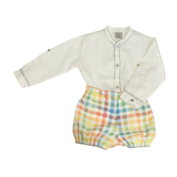 Carl Number Colorful Boy 2-PC Shirt set
