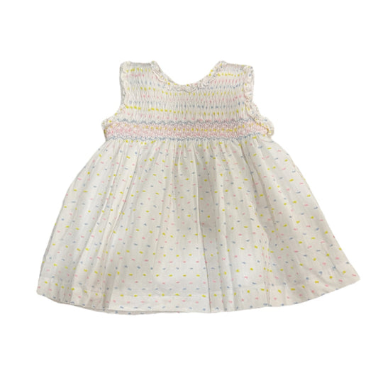 Carolina Colorful Plumetti Swissdot Handsmocked Dress