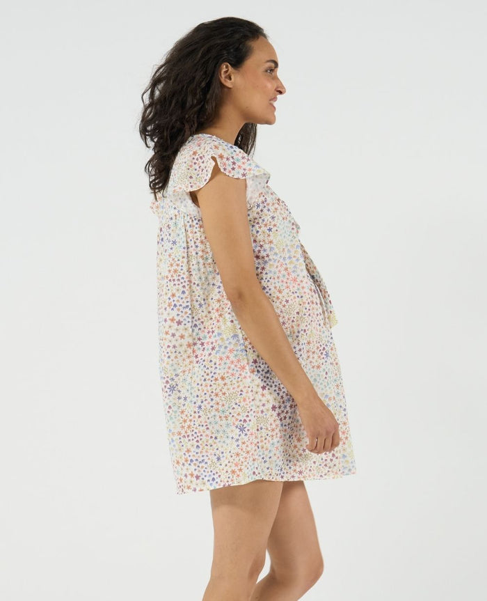 Caroline Maternity and Nursing Nightdress – Multicolour