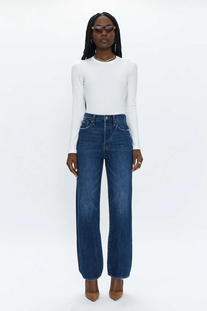 Cassie Super High Rise Straight - Eton