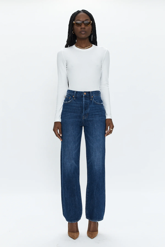 Cassie Super High Rise Straight - Eton