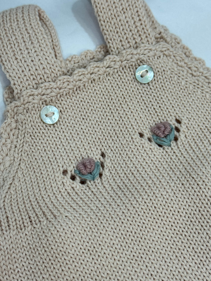 Cayetana Knitted Embroidered Dungaree