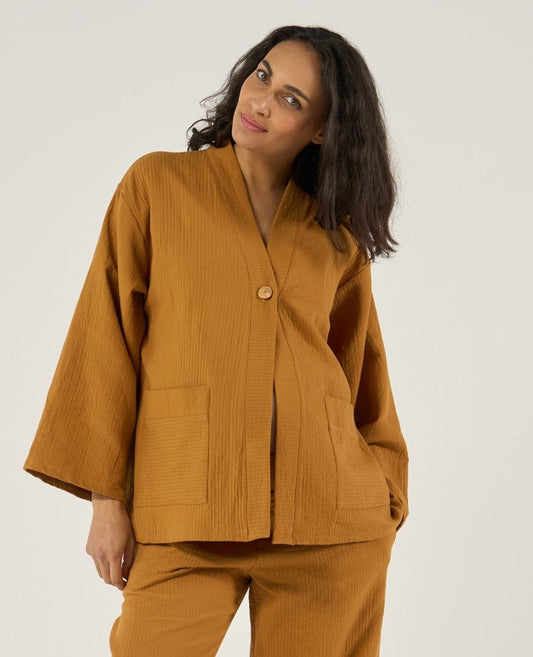 Celia maternity and nursing jacket - Cumin