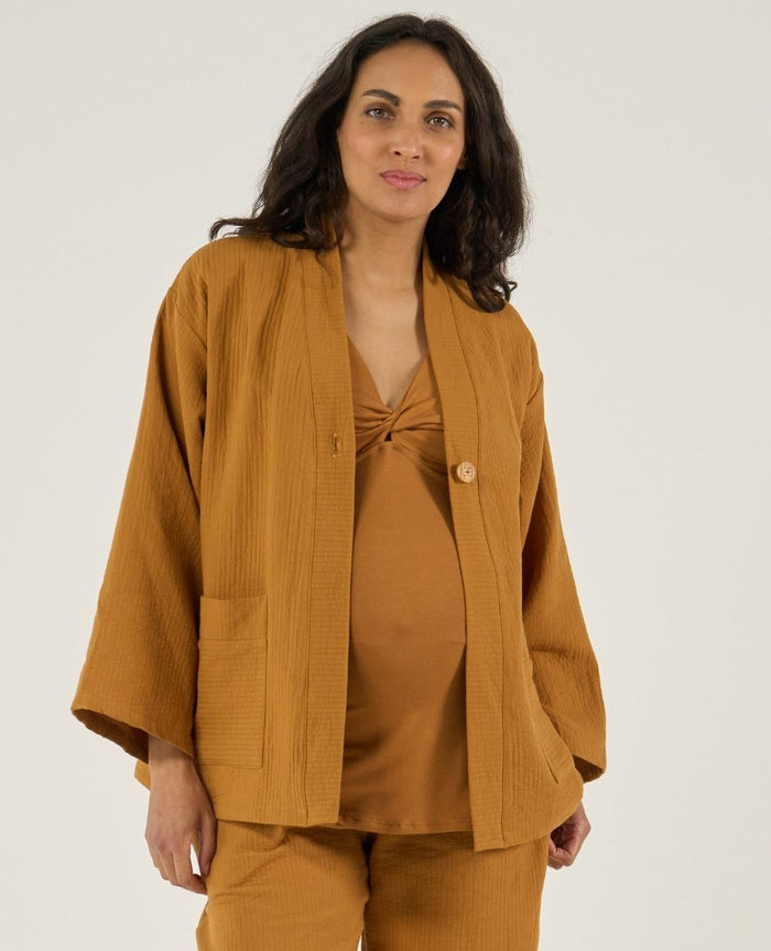 Celia maternity and nursing jacket - Cumin