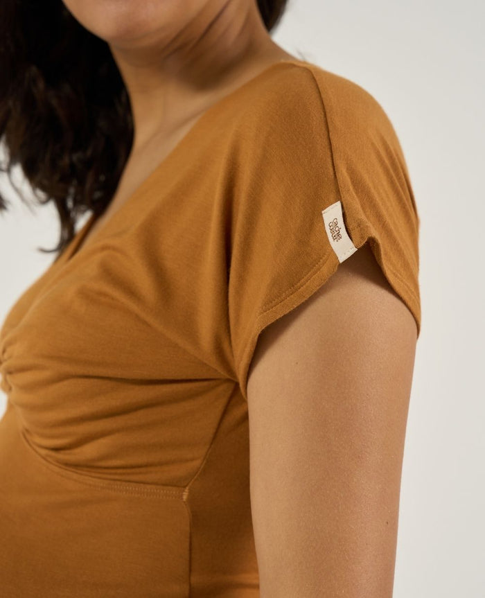 Celia Maternity & Nursing Top – Cumin