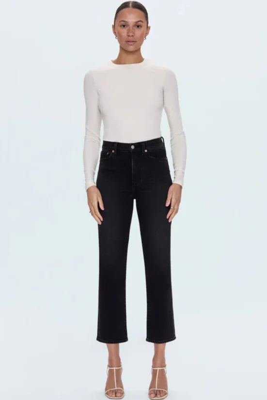 Charlie High Rise Straight - Dark Midnight