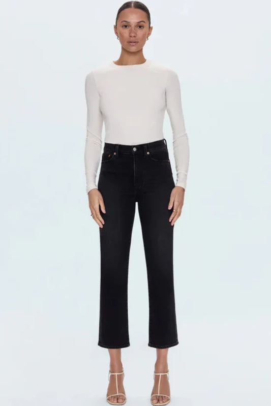 Charlie High Rise Straight - Dark Midnight