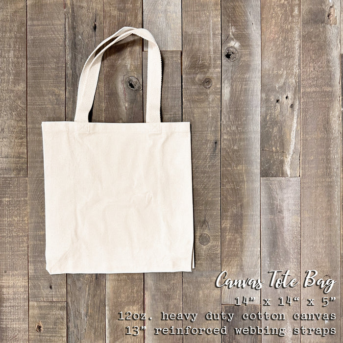 Christmas Sleigh - Customizable Canvas Tote Bag