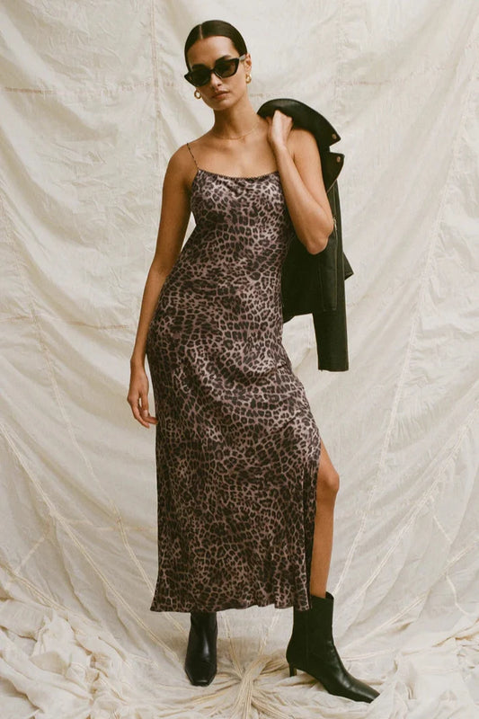 Cielo Leopard Midi Dress