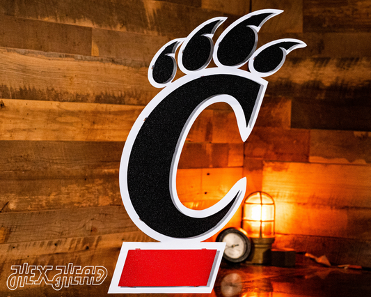 Cincinnati Bearcats "C" 3D Vintage Metal Wall Art