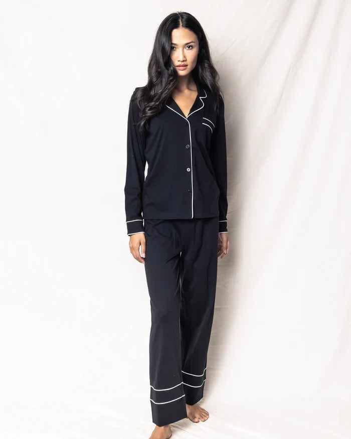 Classic Pima Cotton Pajamas - Black