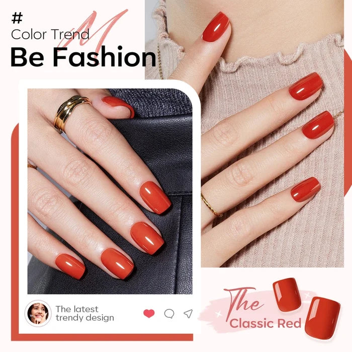 Classic Red【US ONLY】 press on nails MODELONES #