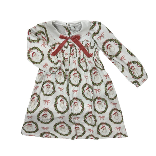 Classic Santa Girl Smocked Gown