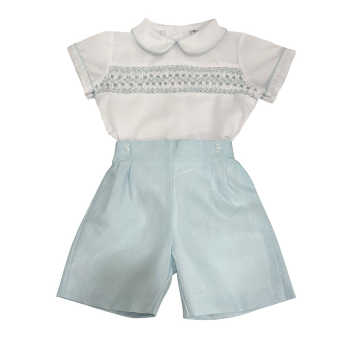 Claudette Boy Handsmocked Boy Set