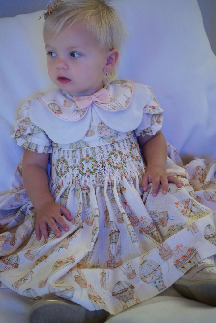 Clementina Hot Air Balloons Animals Girl Dress