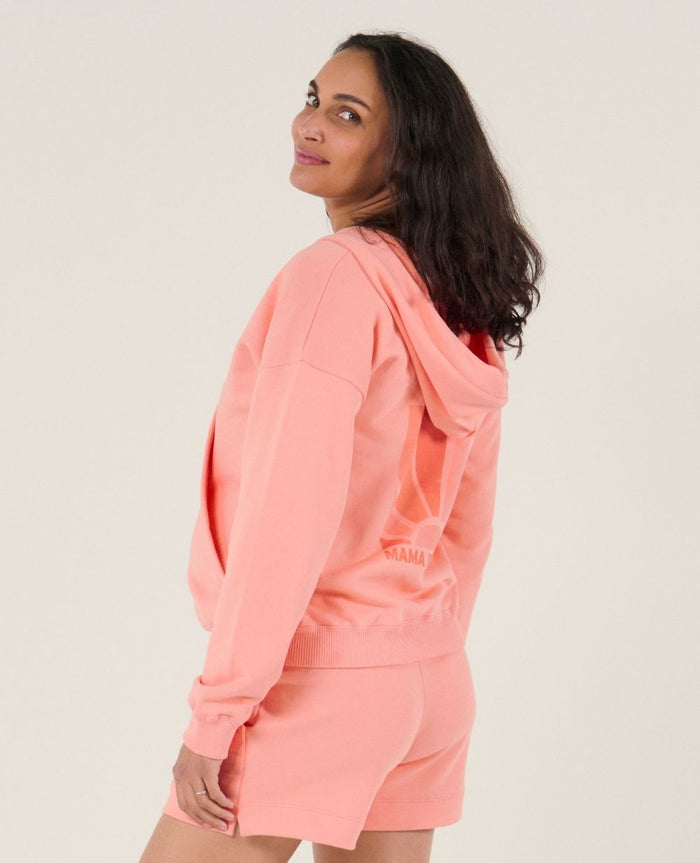 Coconut maternity and nursing hoodie - Apricot