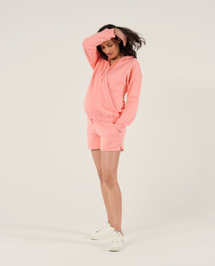 Coconut maternity and nursing hoodie - Apricot