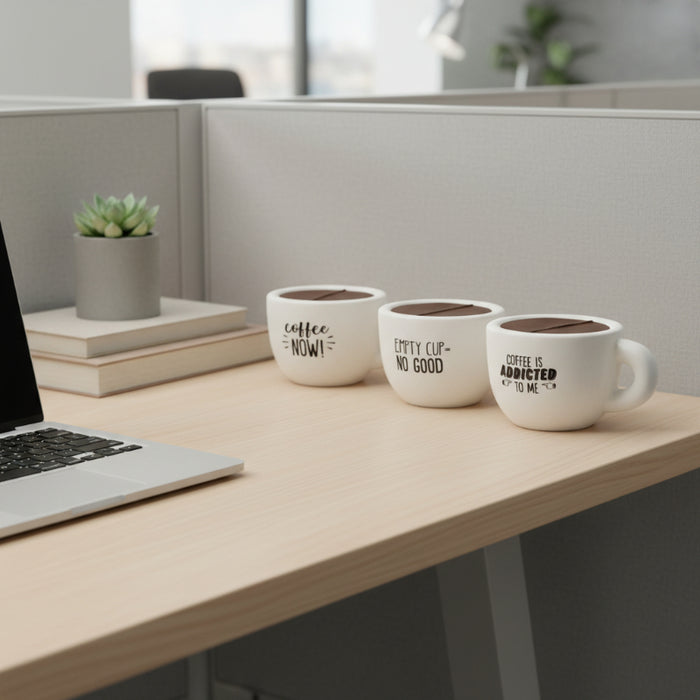 coffee mug shaped stress balls