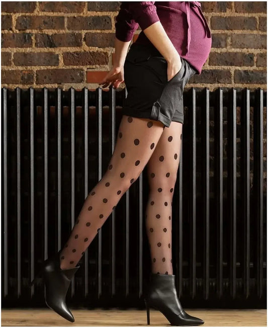 Confetti black pregnancy tights
