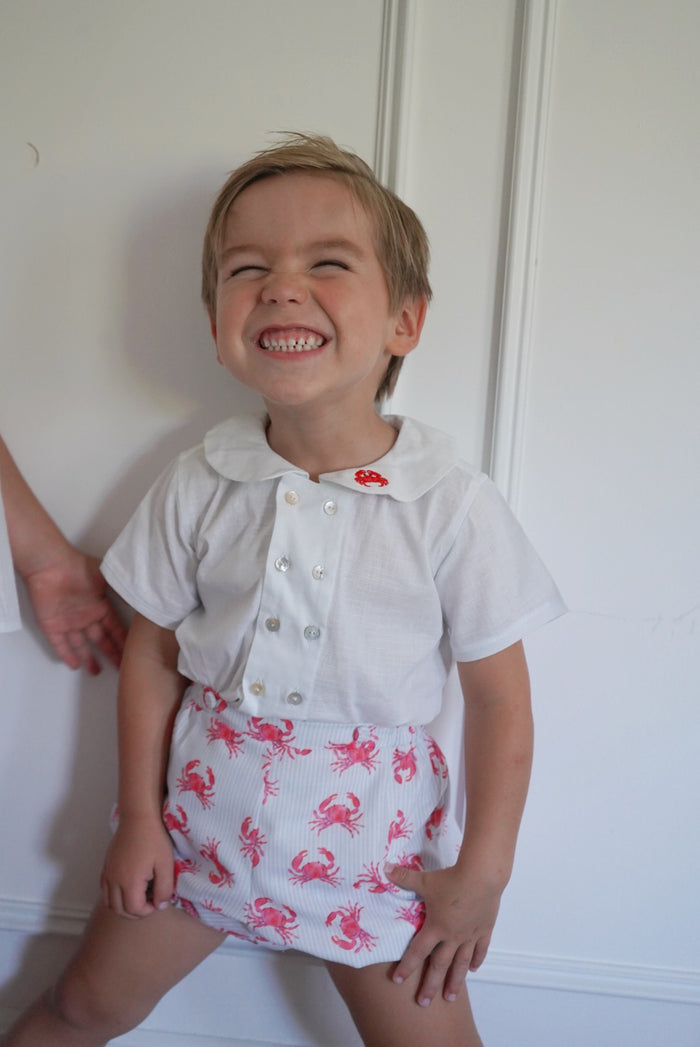 Boy wearing Crab Boy 2-Piece Set