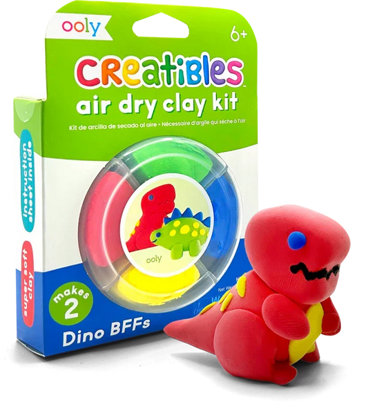 Creatibles Mini Air Dry Clay Kit - Dinosaurs BFFs