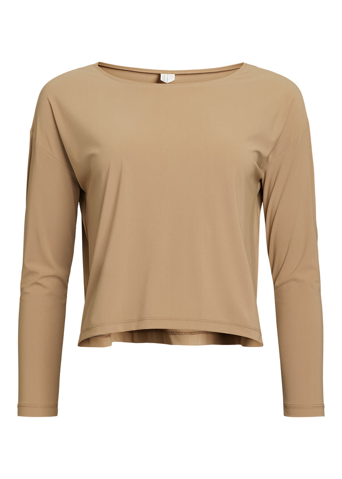 Rethinkit Cropped Tee Vigga Top 4210 golden brown