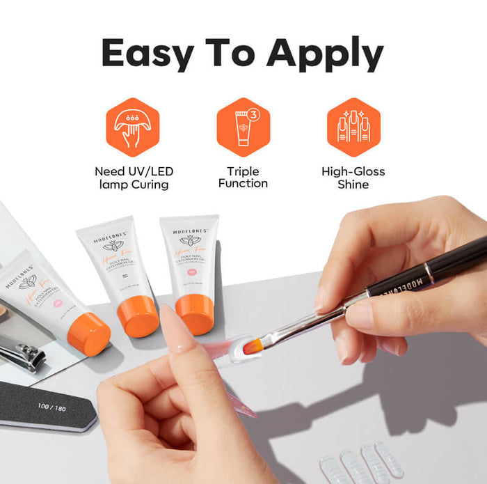 Crystal Clear - Hema-free Poly Nail Gel 60g Poly Nail Gel MODELONES #