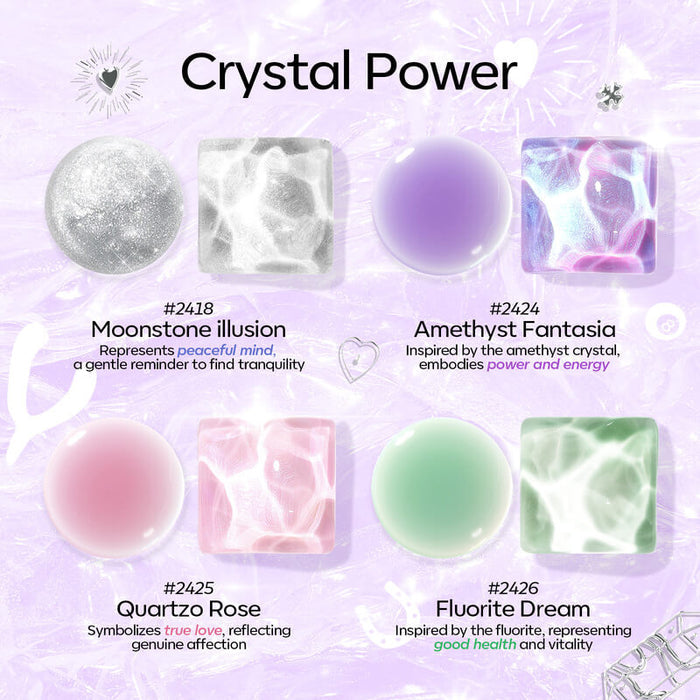 Crystal Power - Mini Salon Gel Polish Kit Gel Polish Kit MODELONES #crystal-power