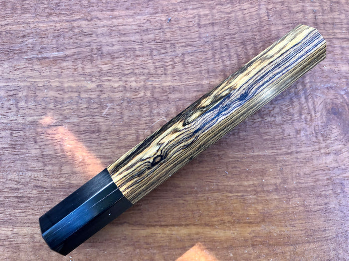 Custom Japanese Knife handle (wa handle)  for 240mm - Bocote and horn