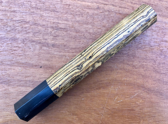 Custom Japanese Knife handle (wa handle)  for 240mm - Bocote and horn