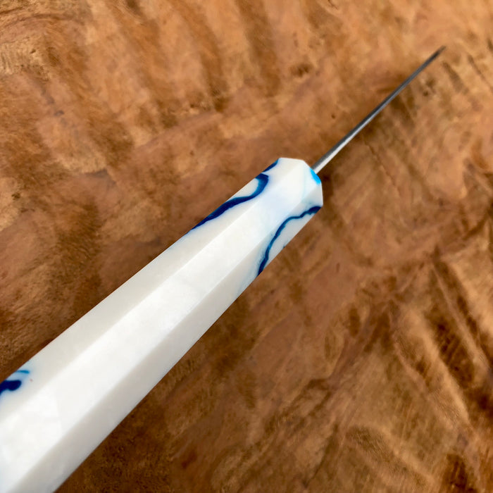 Custom Yu Kurosaki Fujin Hammered Petty 120mm -  Chef Knife : acrylic handle