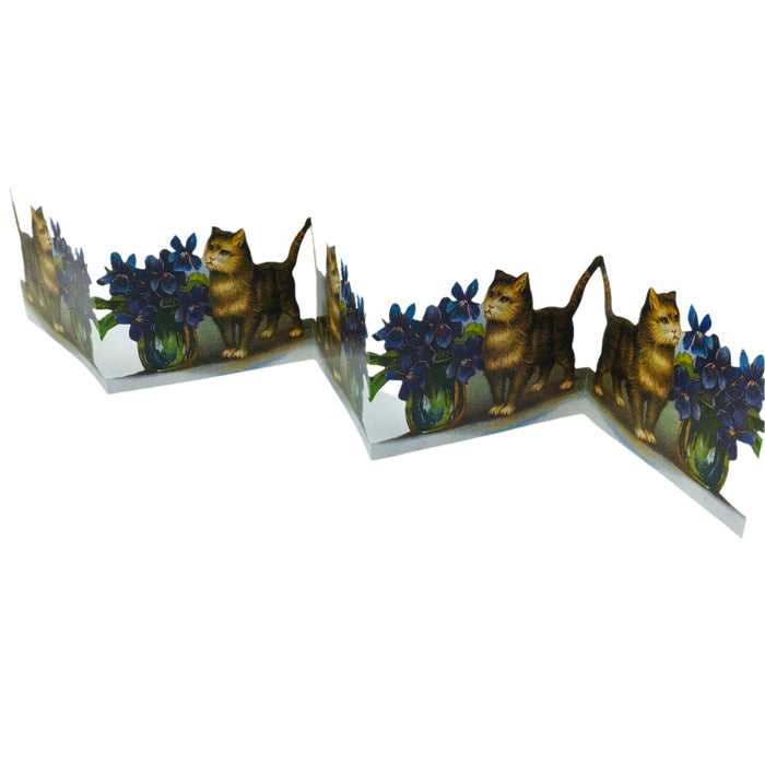 Cut out Cats with Violets