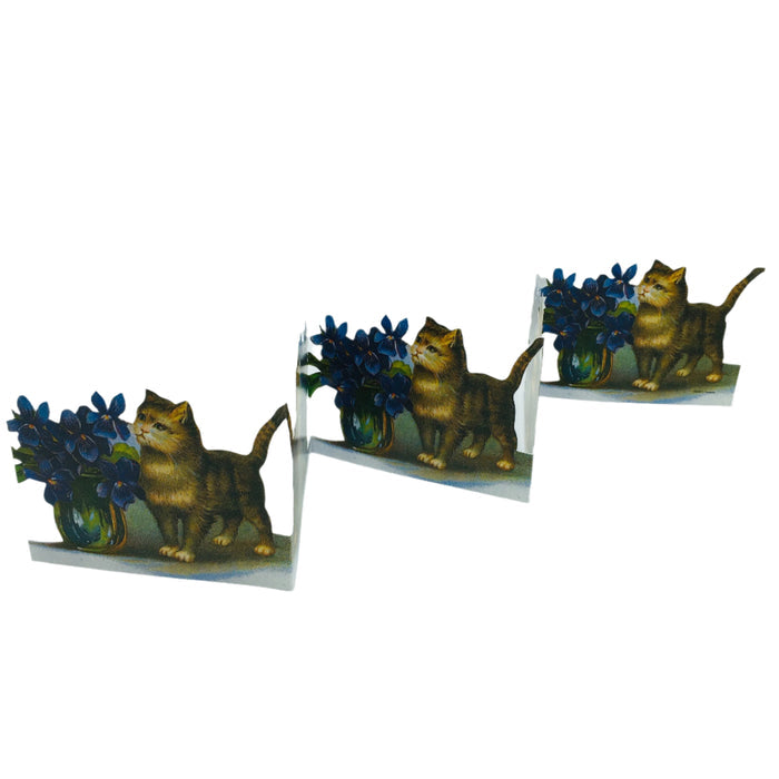 Cut out Cats with Violets