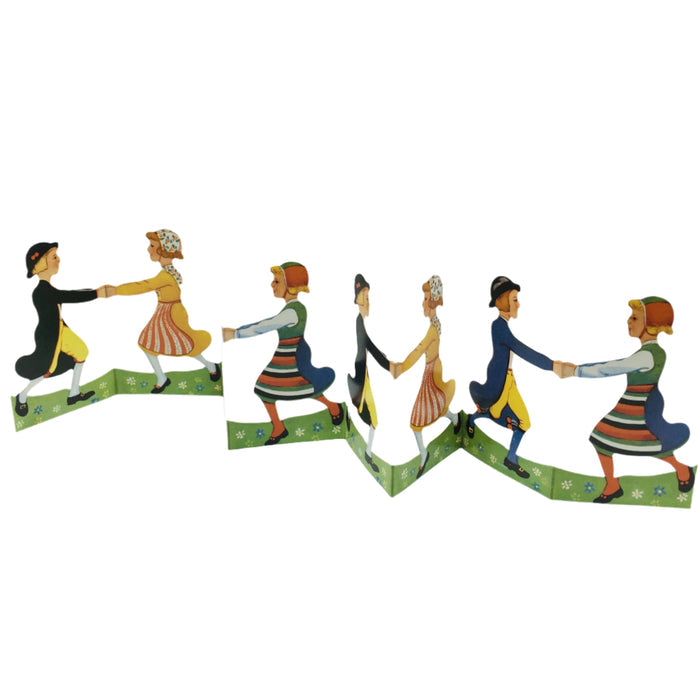 Cutout Folk Dancing Children