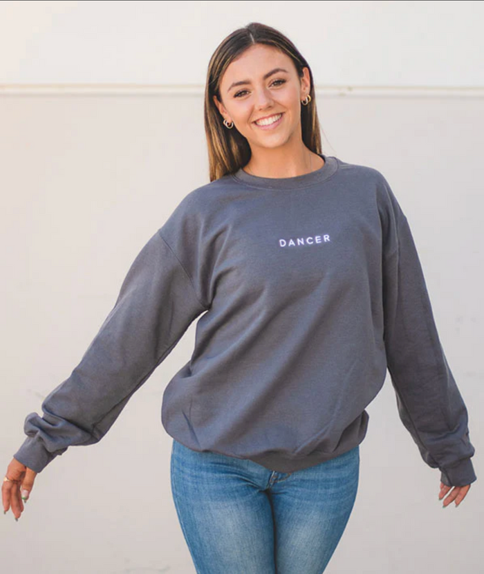 DANCER Embroidered Pullover - Covet Dance